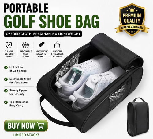 Portable golf shoe bag - portable,