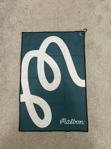 Malbon green golf bag towel - green,