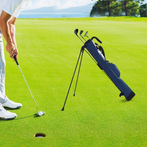 Blue white portable golf - blue,
