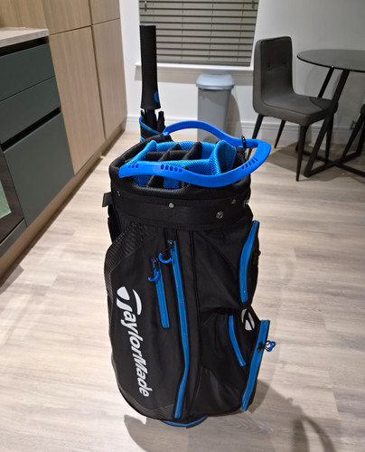 Taylormade black and blue cart - taylormade,
